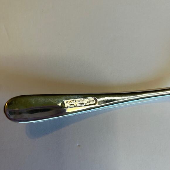 Vintage Crystal Bowl Silver Plate Spoon Sauce Bowl Set By Leonard Italy - Picture 3 of 12